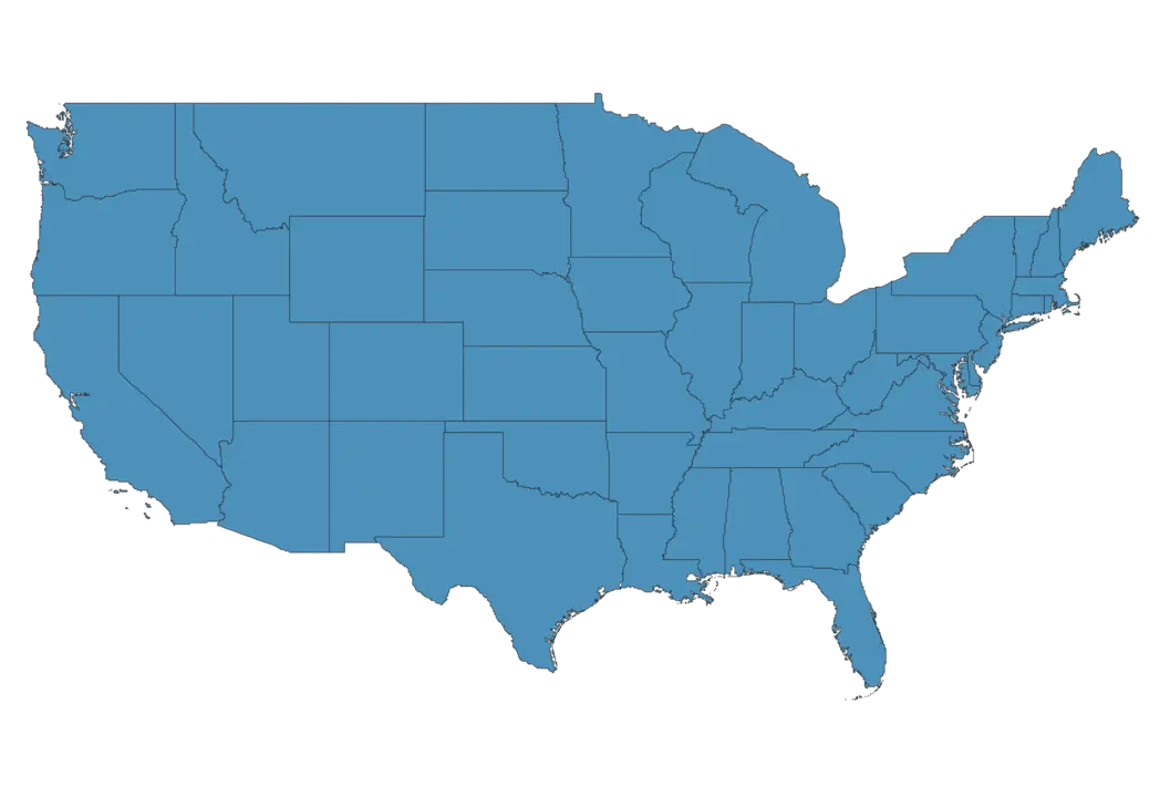 Map of Eldercare Facilities in the USA